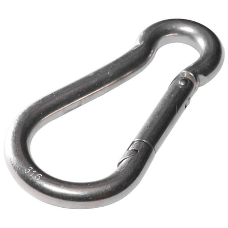 2450516 Spring Hook Snap Link, Steel, Zinc